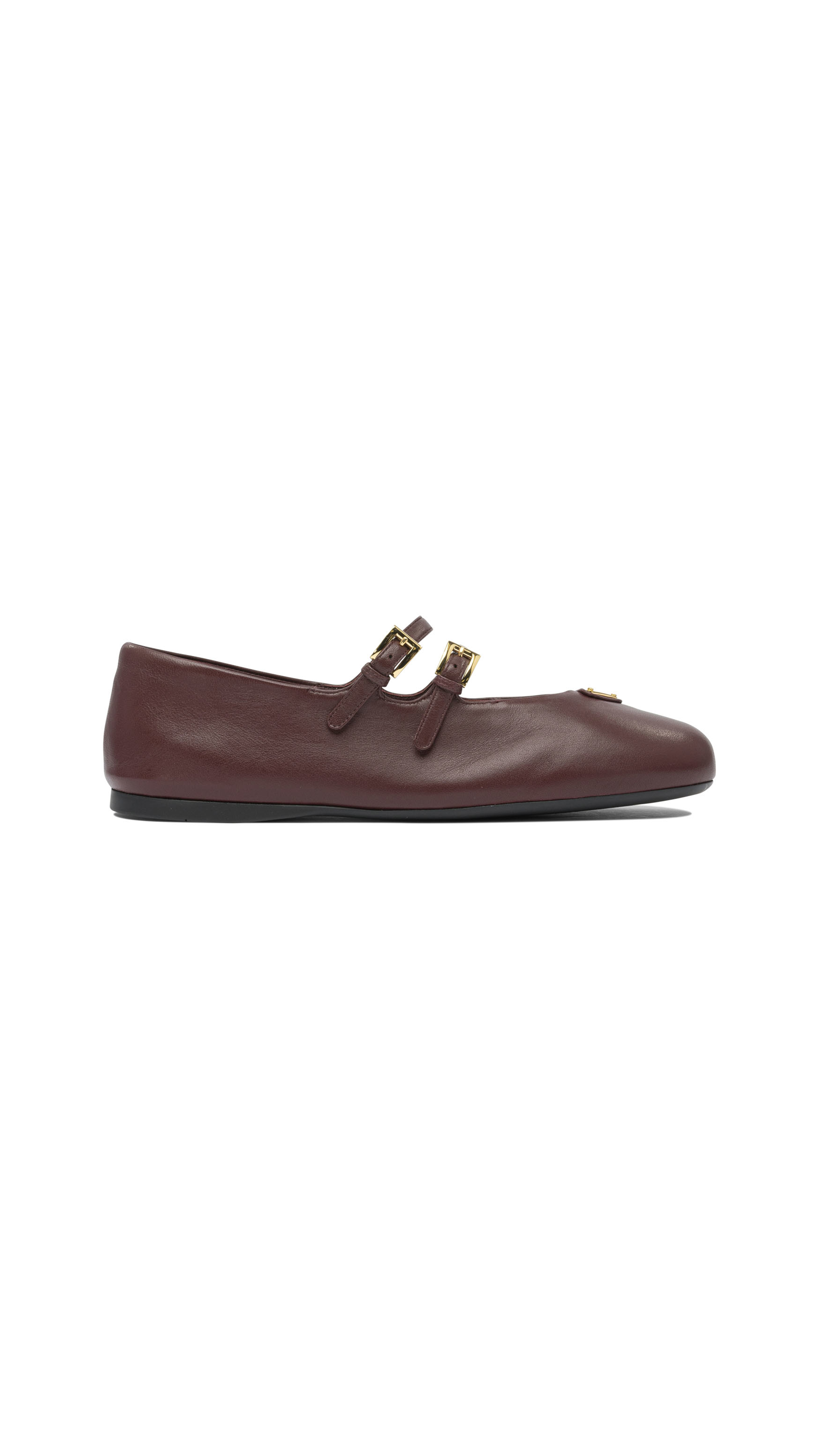 Nappa Leather Ballerinas - Burgundy