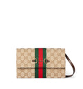 Gucci Horsebit Web Wallet With Strap
