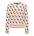 Moose Jacquard Alpaca & Wool Blend Sweater