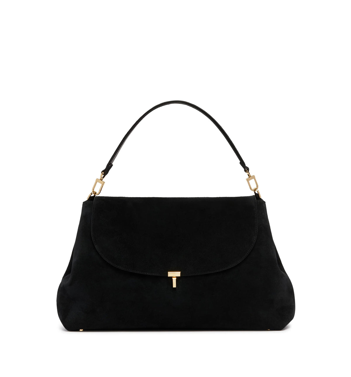 T-Lock Suede Satchel