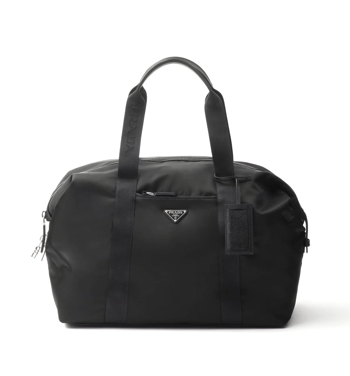 Re-Nylon and Saffiano leather duffle bag