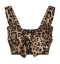 Poplin Top With Leopard Print