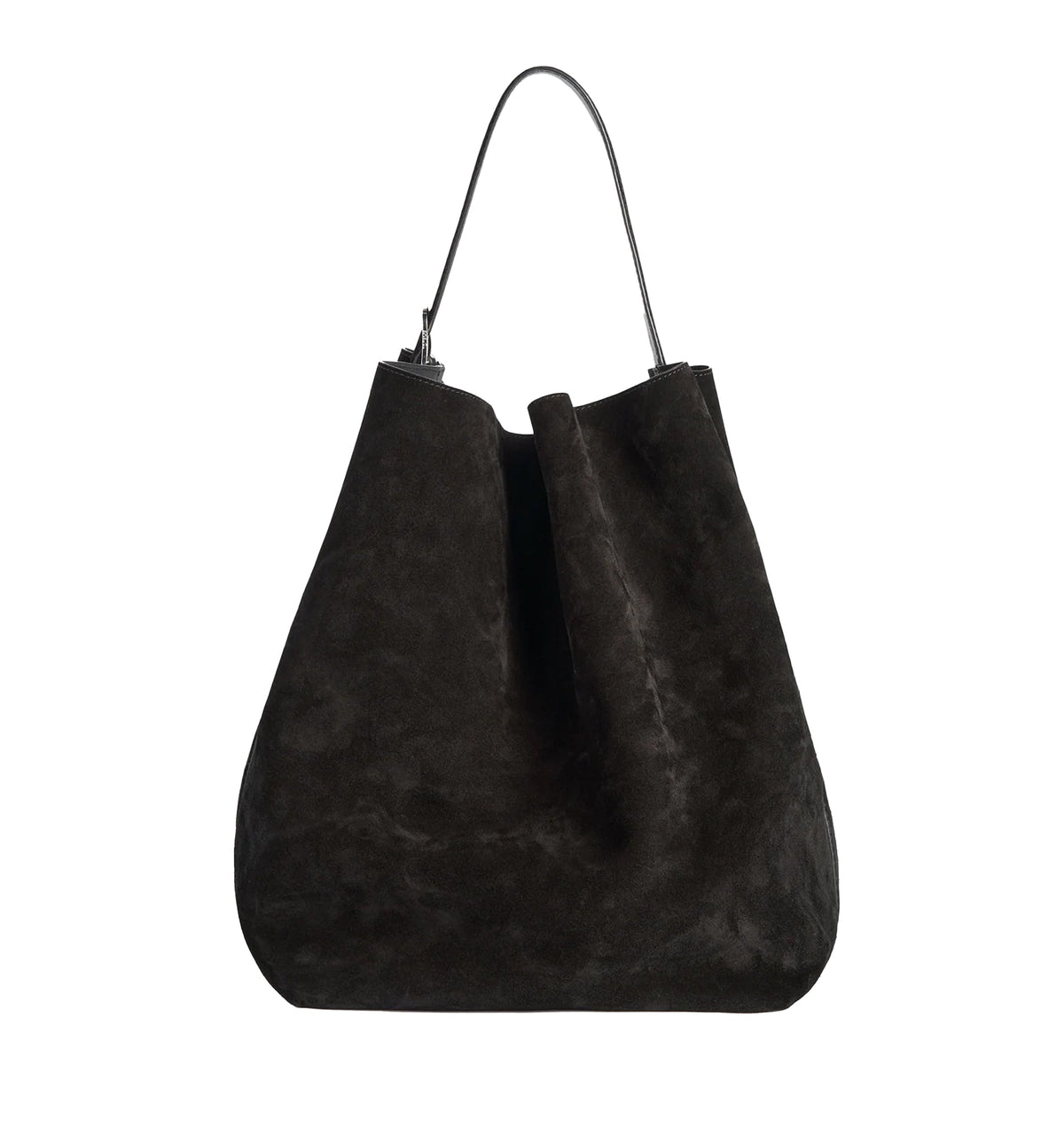 Belted Suede Tote