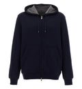Double Cloth Hooded Sweatshirt With Zipper