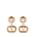 Ovalette Metal And Swarovski® Crystal Earrings