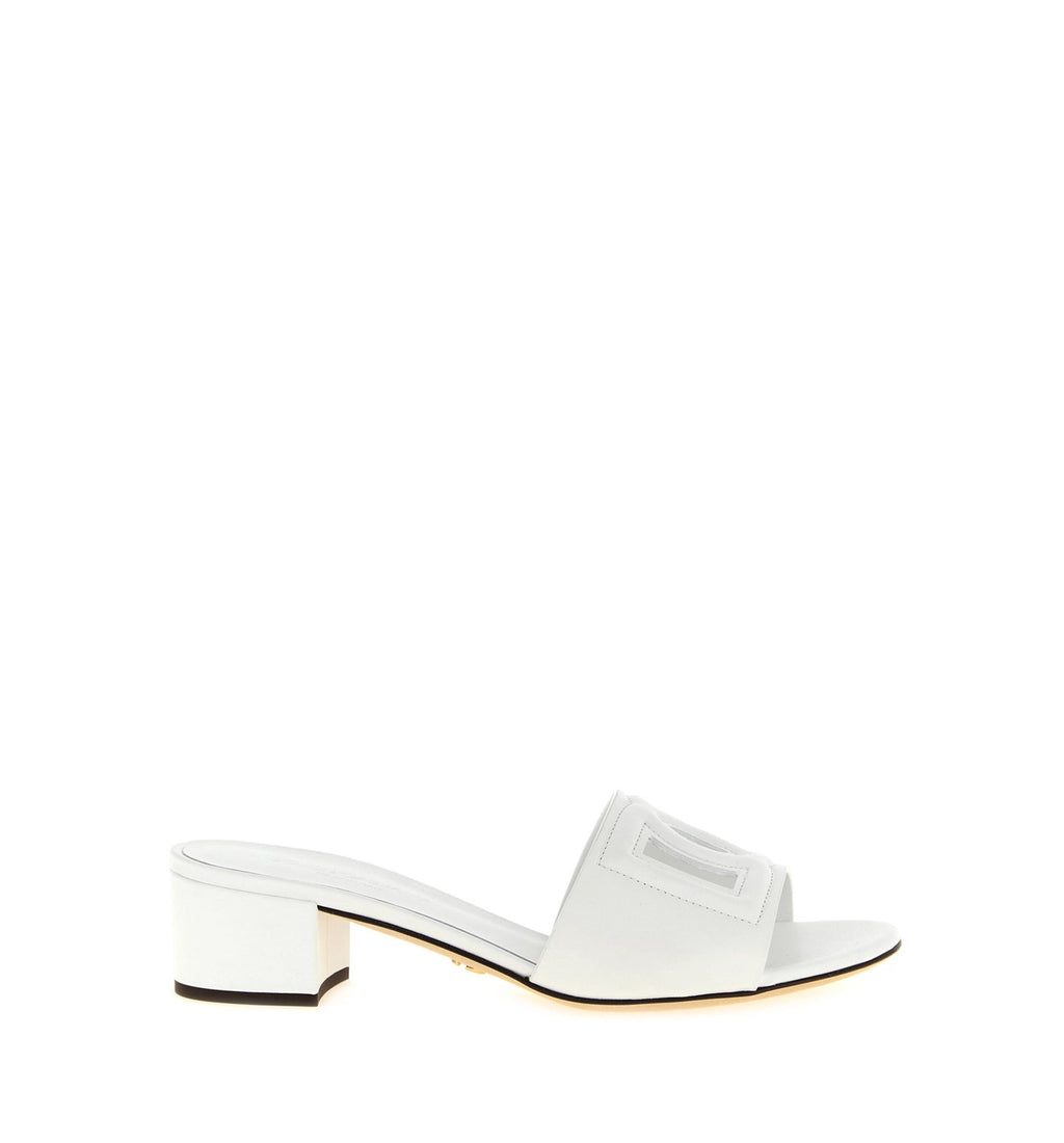 Calfskin Mules With DG Millennials Logo
