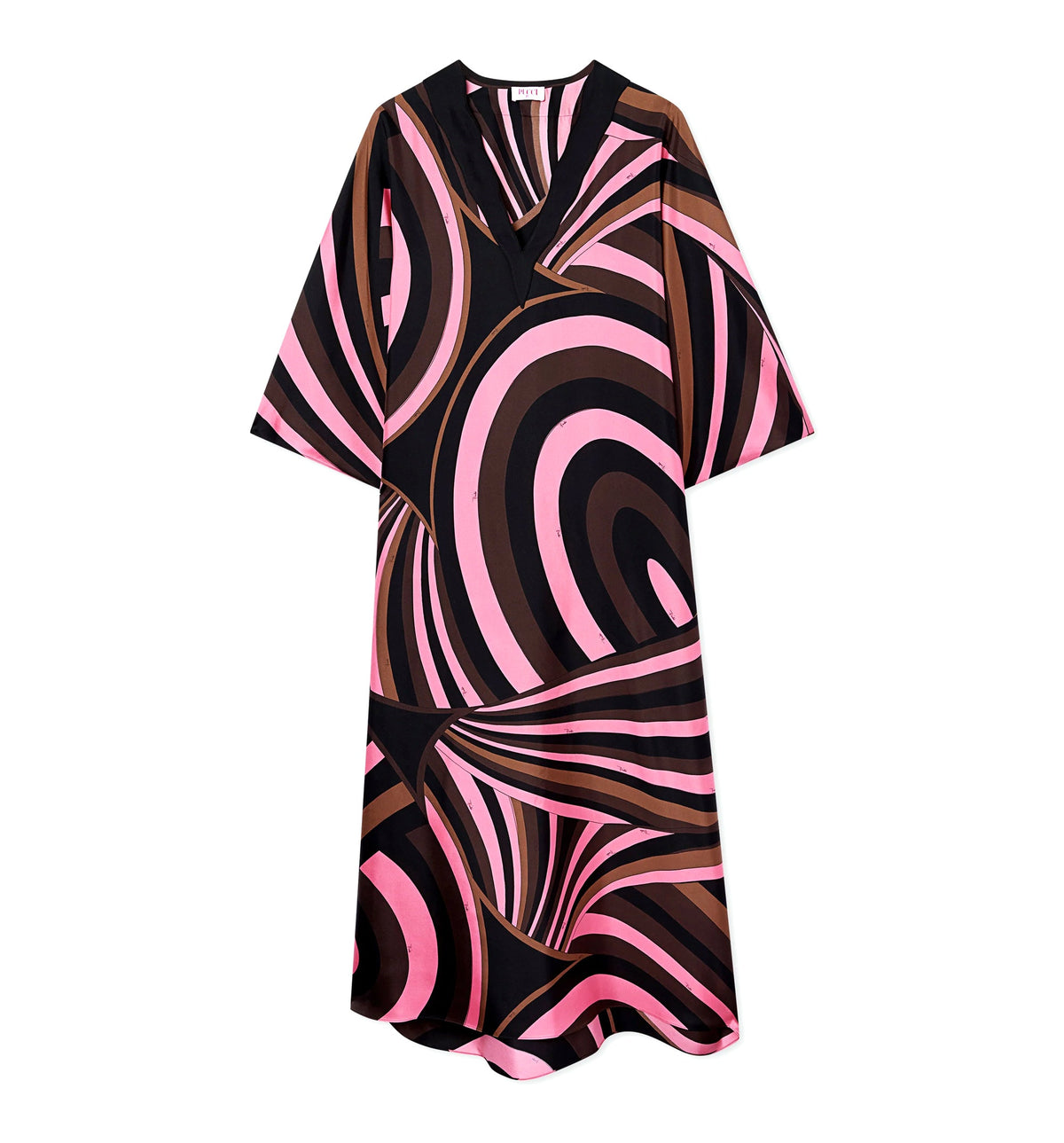 Iride Print Silk Kaftan