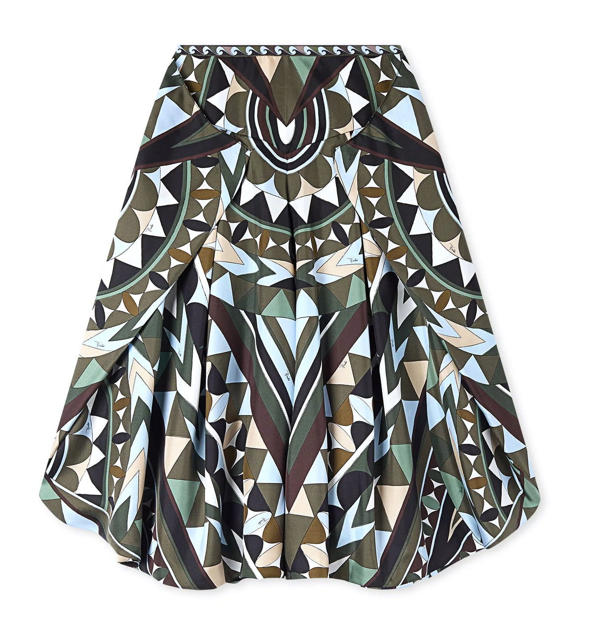 Manuba Print Wide Silk Pants