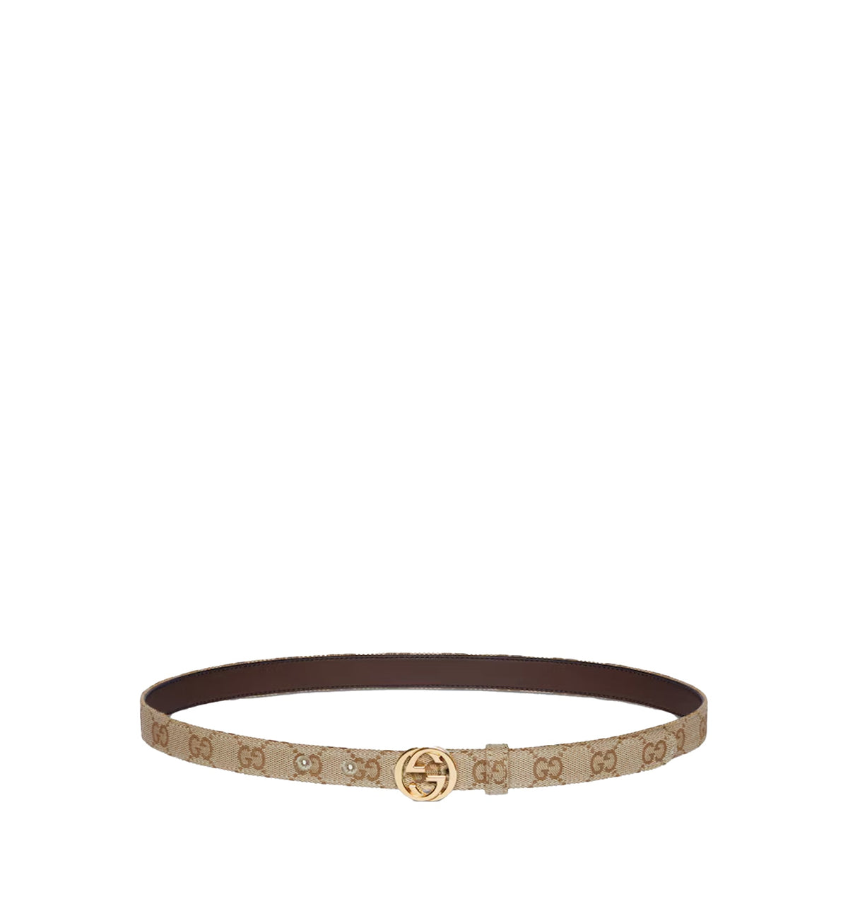 Thin Belt With Interlocking G Buckle