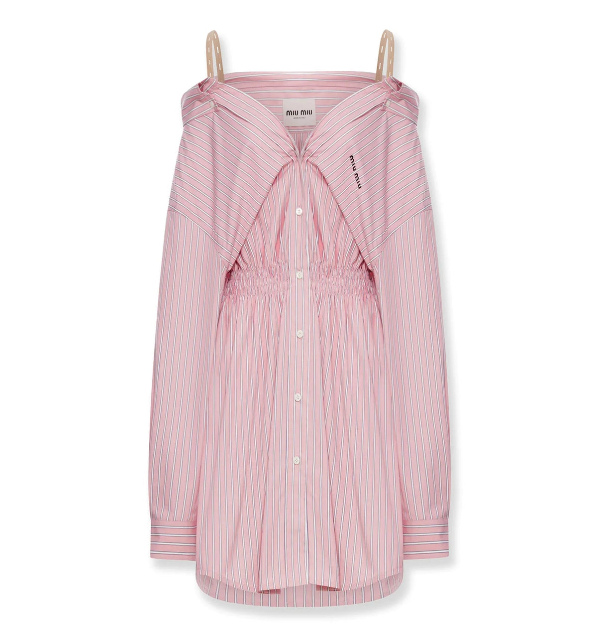 Striped Cotton Poplin Shirt Dress