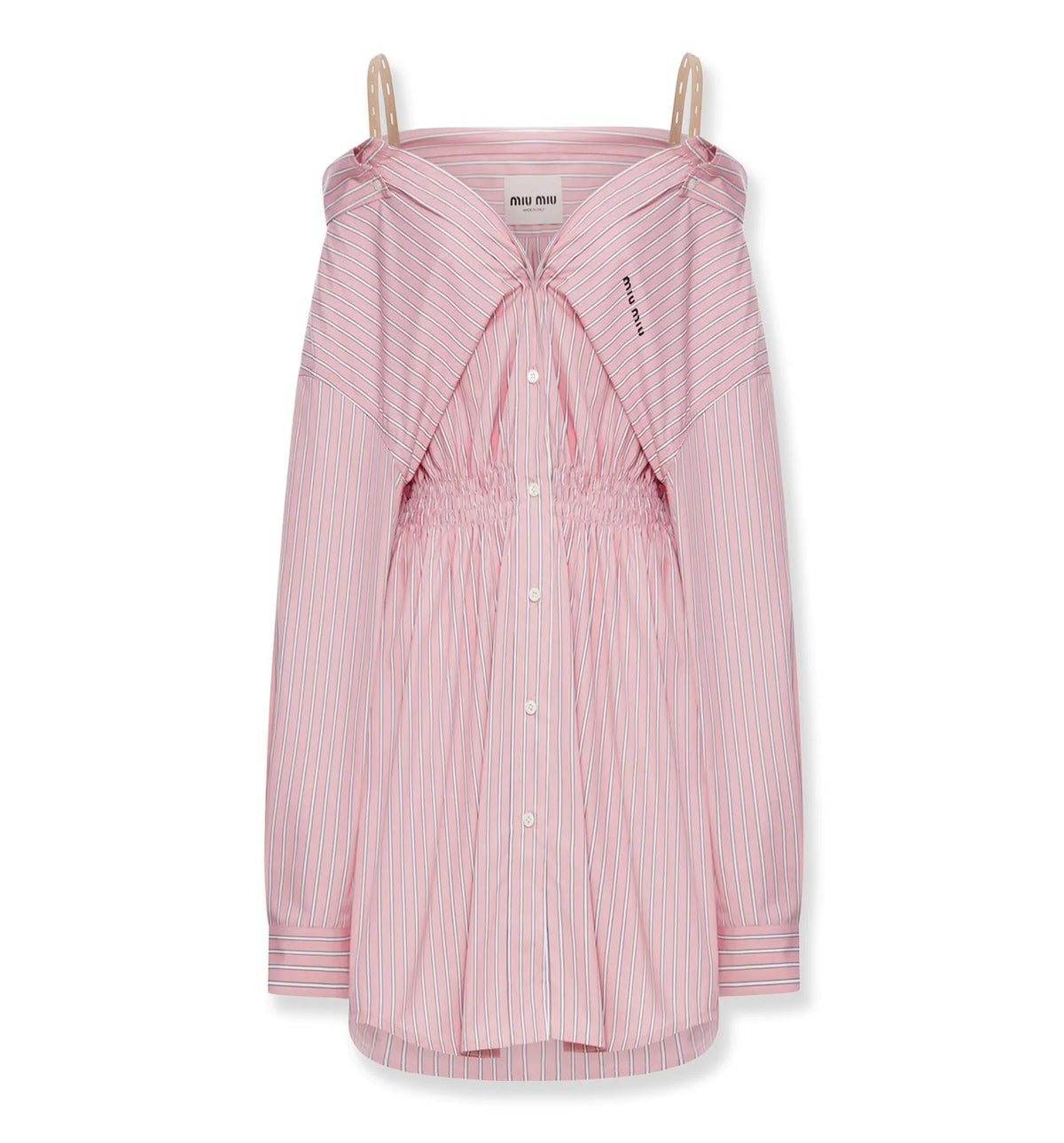 Striped Cotton Poplin Shirt Dress