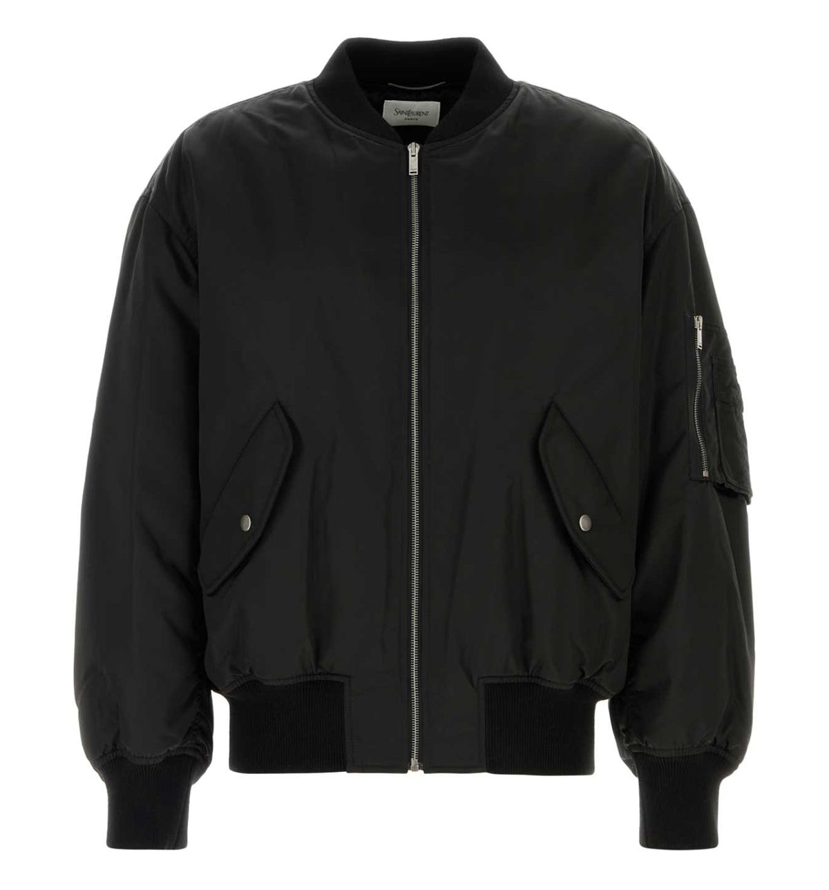 Bomber Jacket in Water-Repellent Nylon Serge