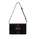 Gucci Horsebit Web Wallet With Strap