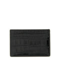 Crocodile Shiny Leather Card Holder
