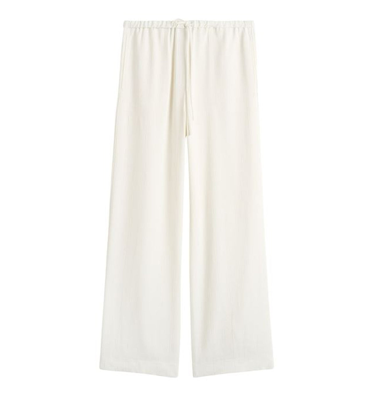 Woven Stripe Drawstring Trousers