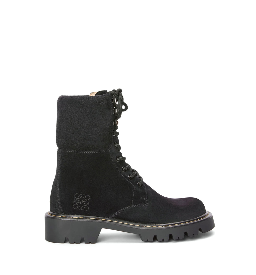 Sierra Combat Boot in Suede