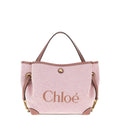 Small Chloé Clover Double Carry Bag in Canvas