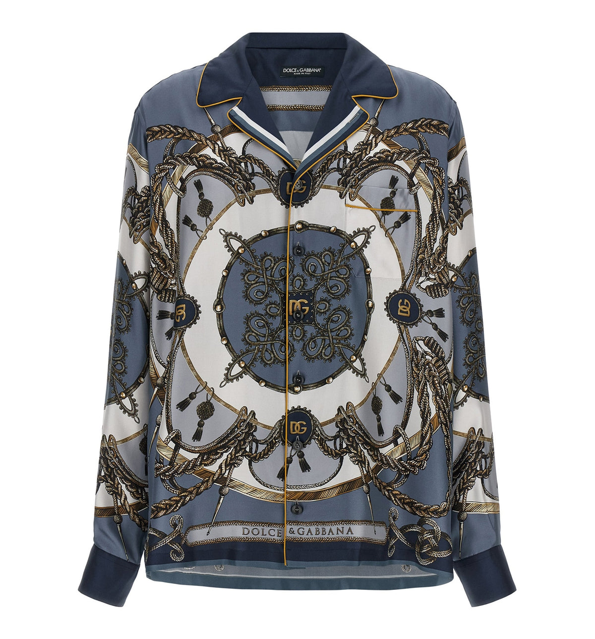 Cargo-Print Silk Twill Shirt