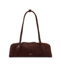 Teckel Medium suede shoulder bag