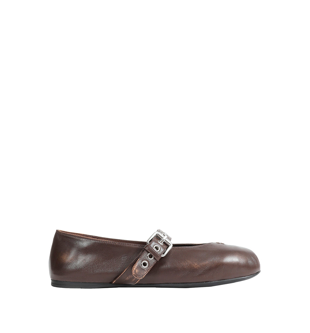 Nappa leather ballerinas