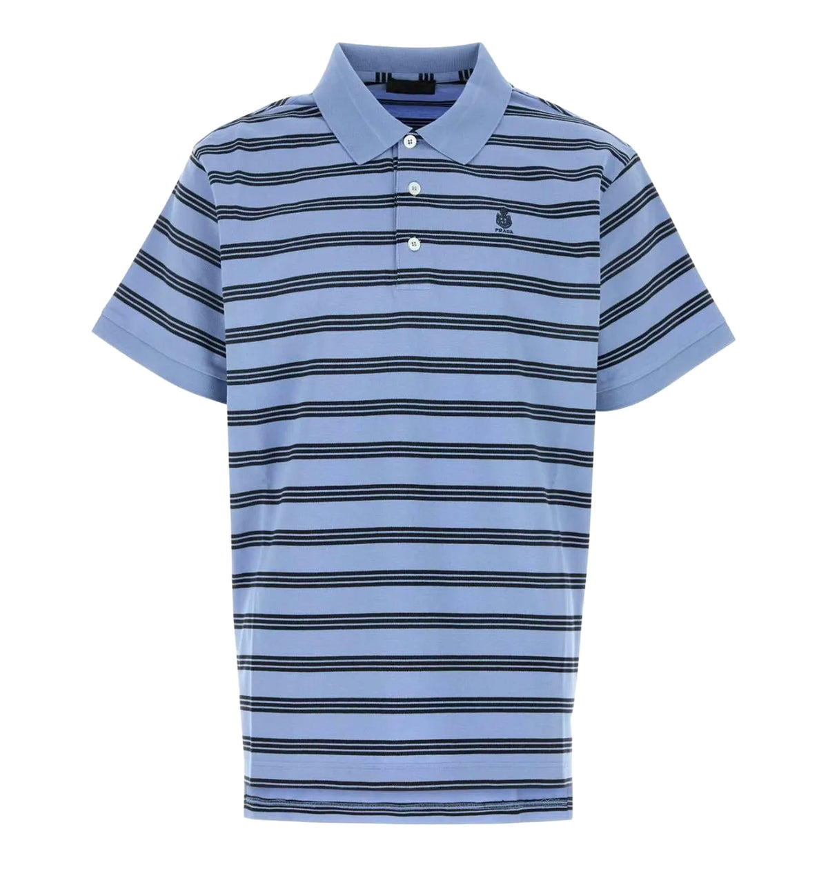 Striped Short Sleeved Polo Shirt