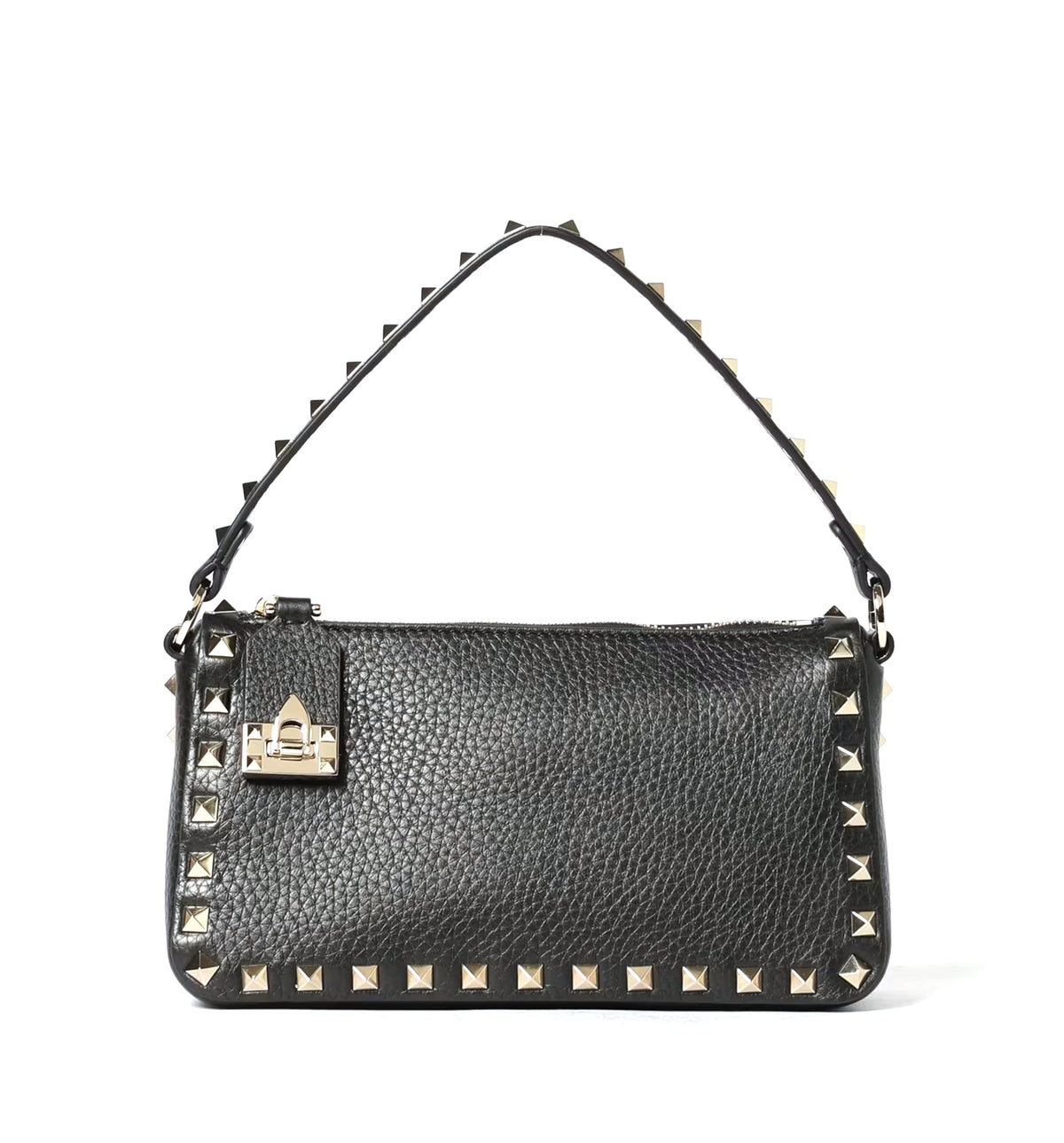 Rockstud Grained Leather Mini Bag