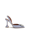 Begum Slingback Pumps Lilac Grey Satin