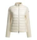 Padded wool cardigan