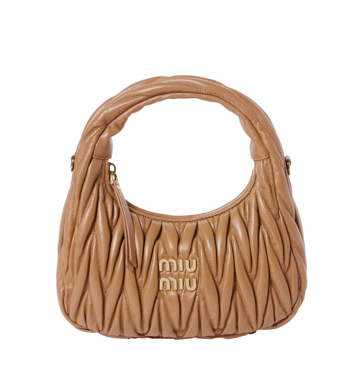 Wander Matelassé Nappa Leather Hobo Bag