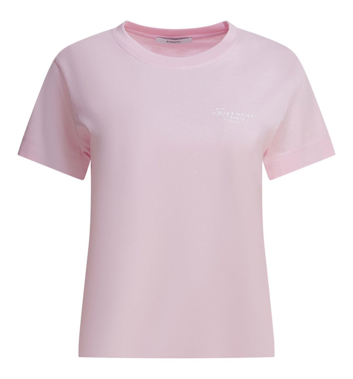 T-Shirt in Cotton With Givenchy Stamp Print