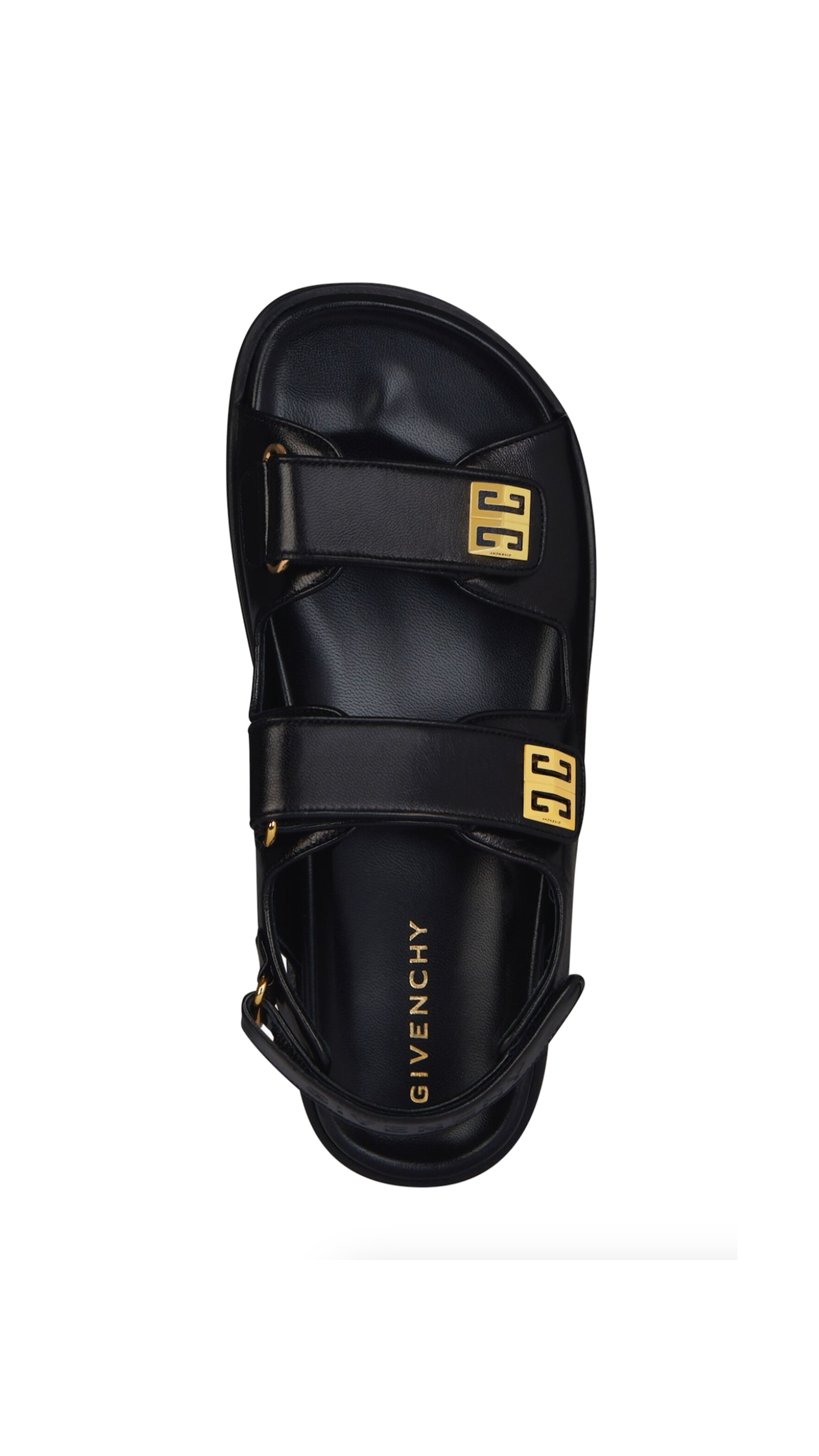 4G Sandals in Leather - Black