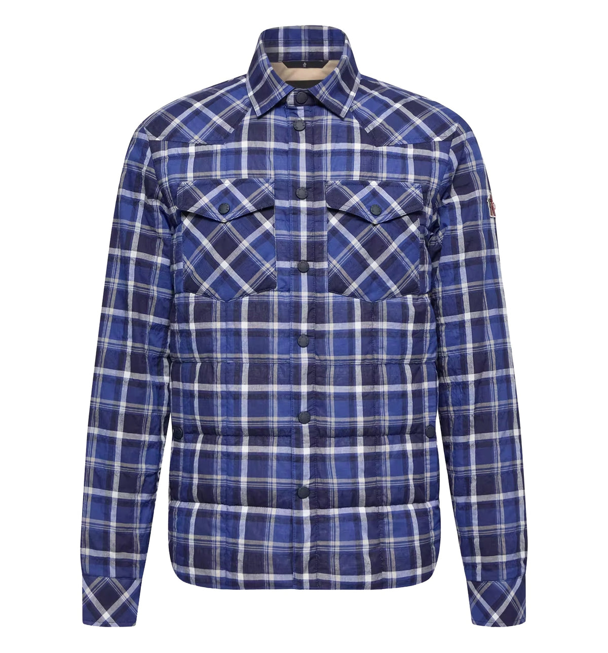 Gelt Check Cotton-Blend Down Shirt Jacket