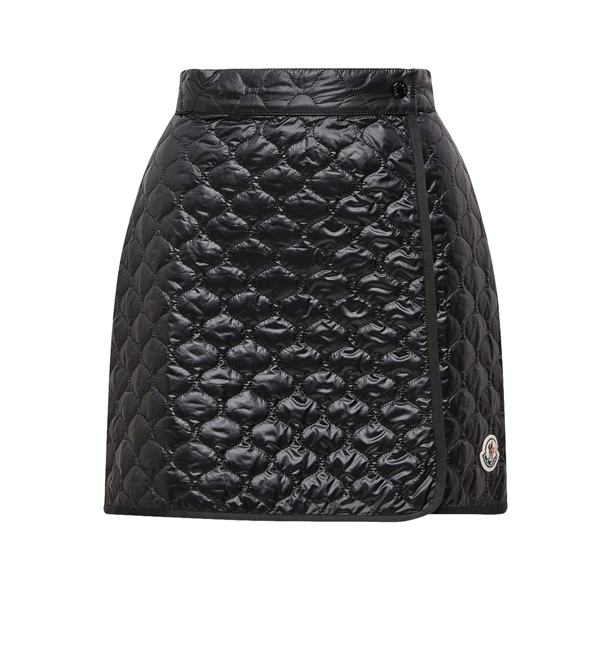 Square-Quilted Padded Mini Skirt