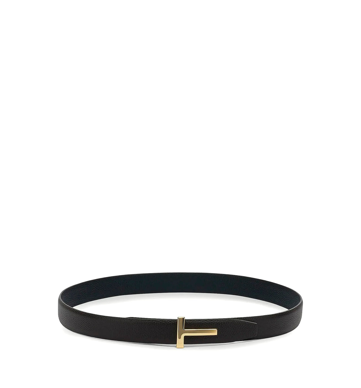 Reversible hammered leather belt
