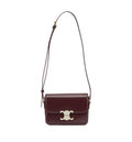 Teen Triomphe Bag In Shiny Calfskin With Enamel Closure