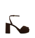 Suede Platform Sandals