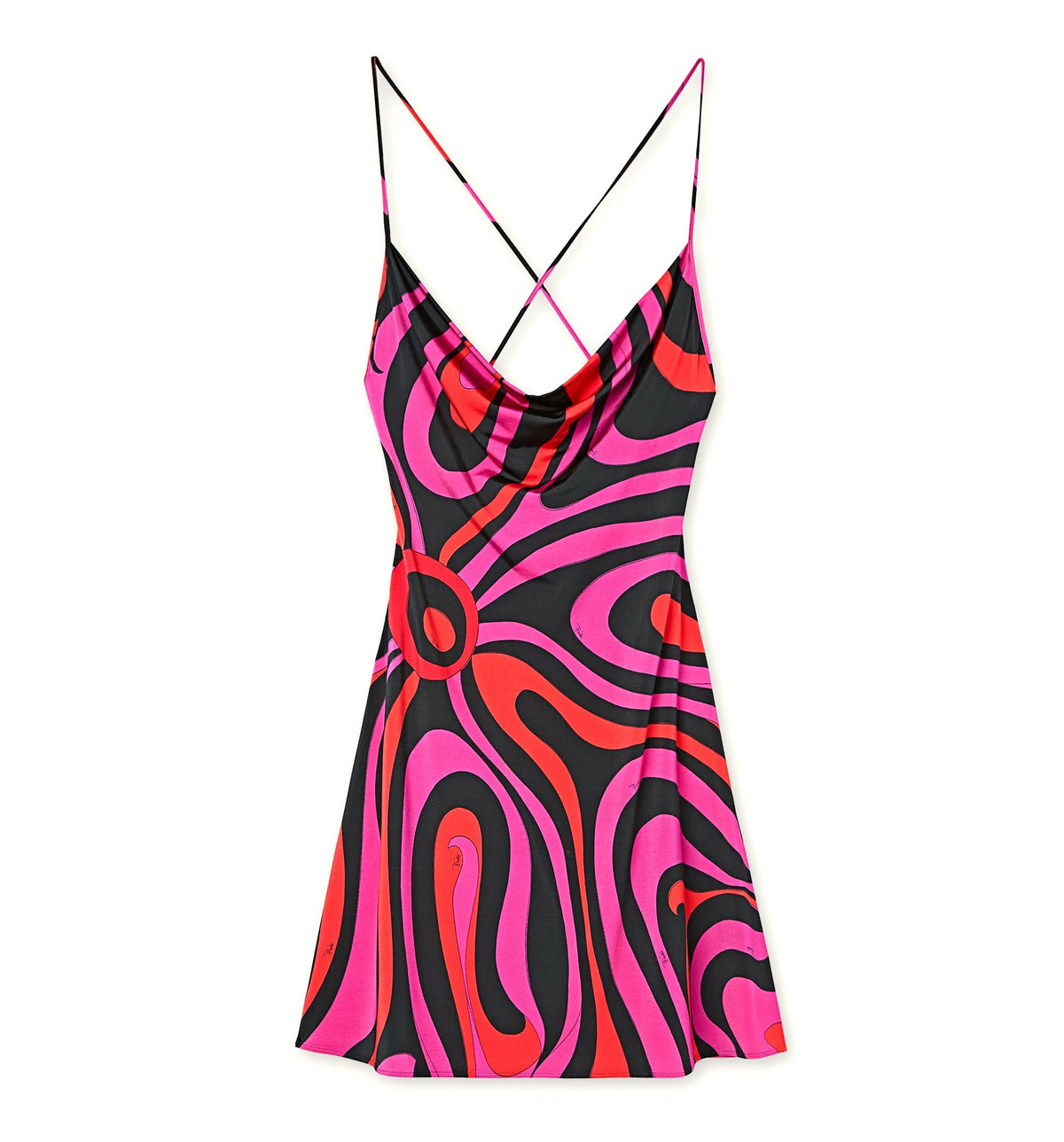 Marmo Print Short Dress