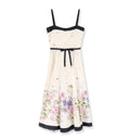 Silk dress with multicolor print