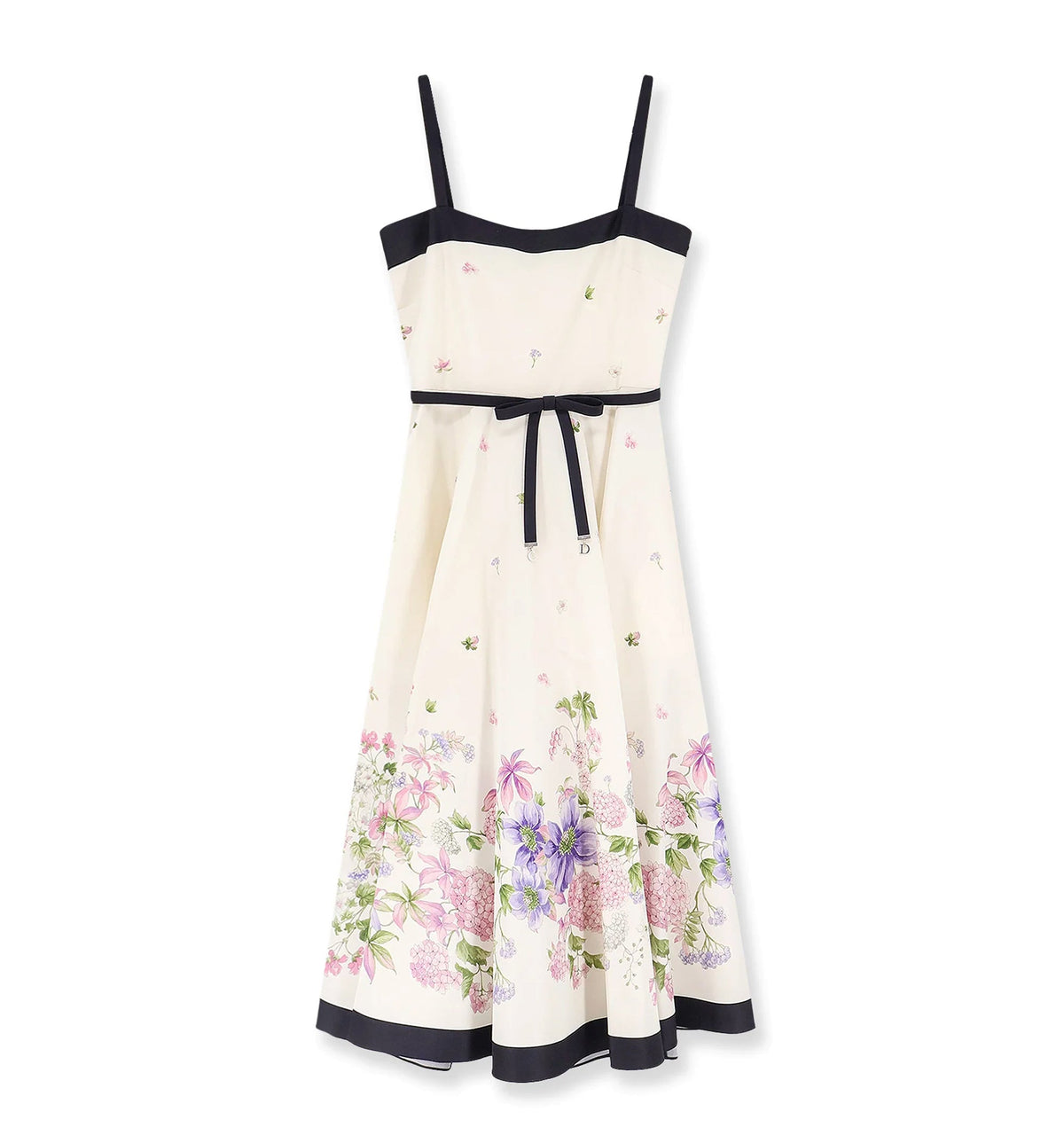 Silk dress with multicolor print