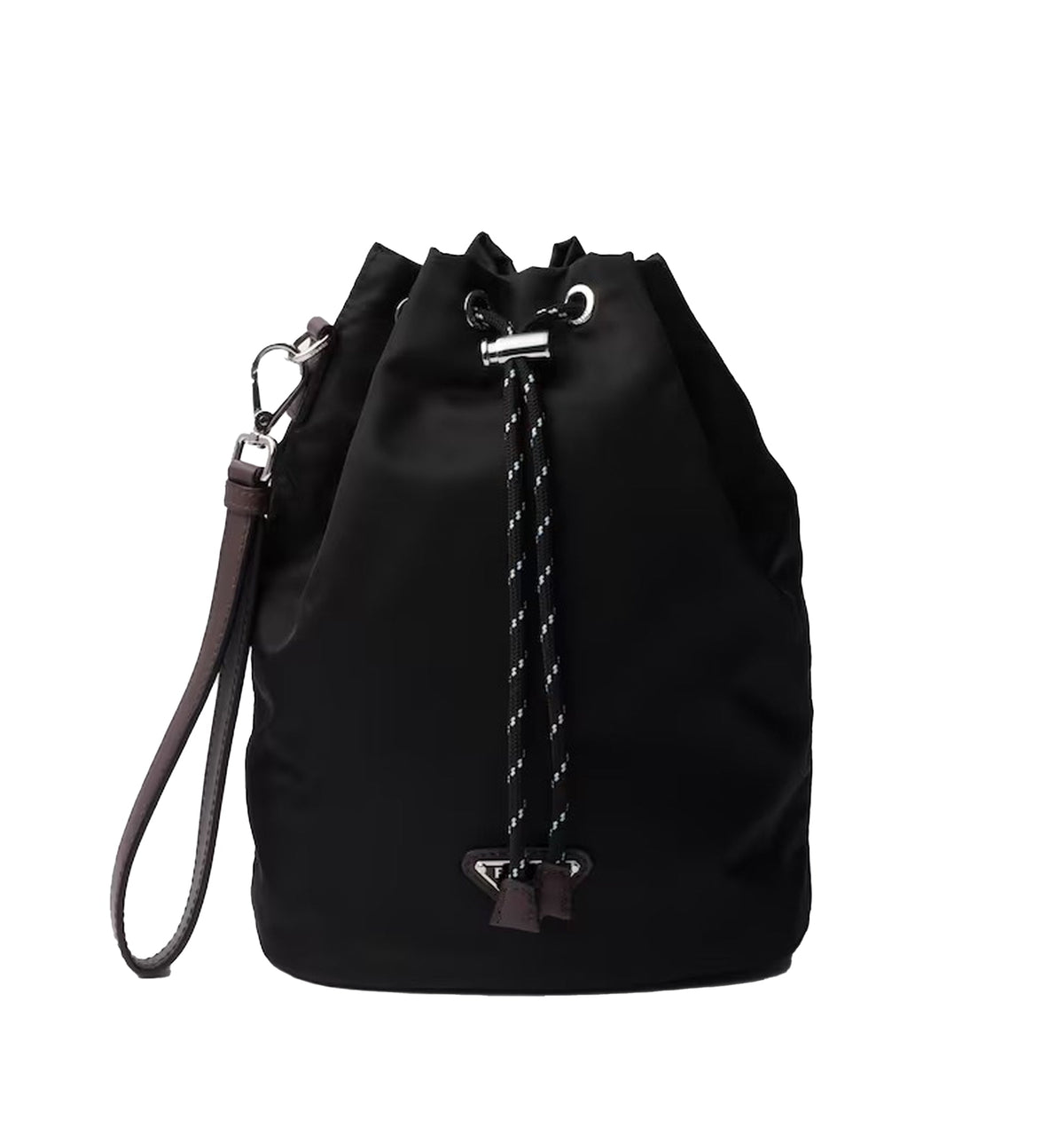 Prada Speedrock Re-Nylon And Leather Pouch