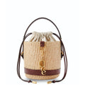 Chloé Charms Basket Bag In Natural Fibers