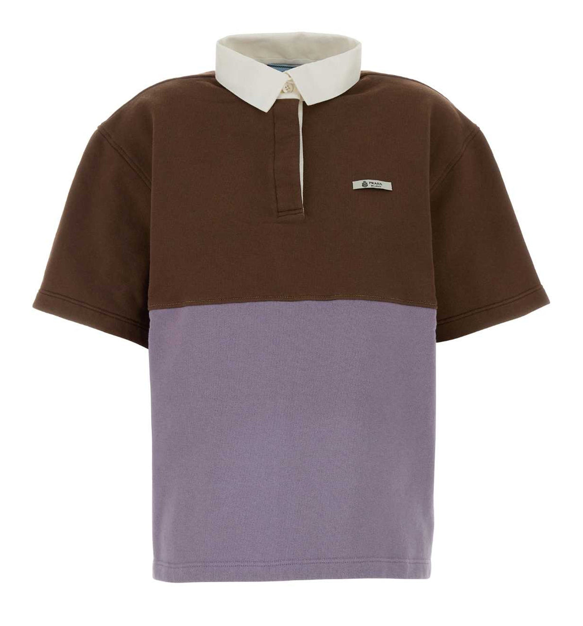 Two-Tone Cotton Polo Shirt