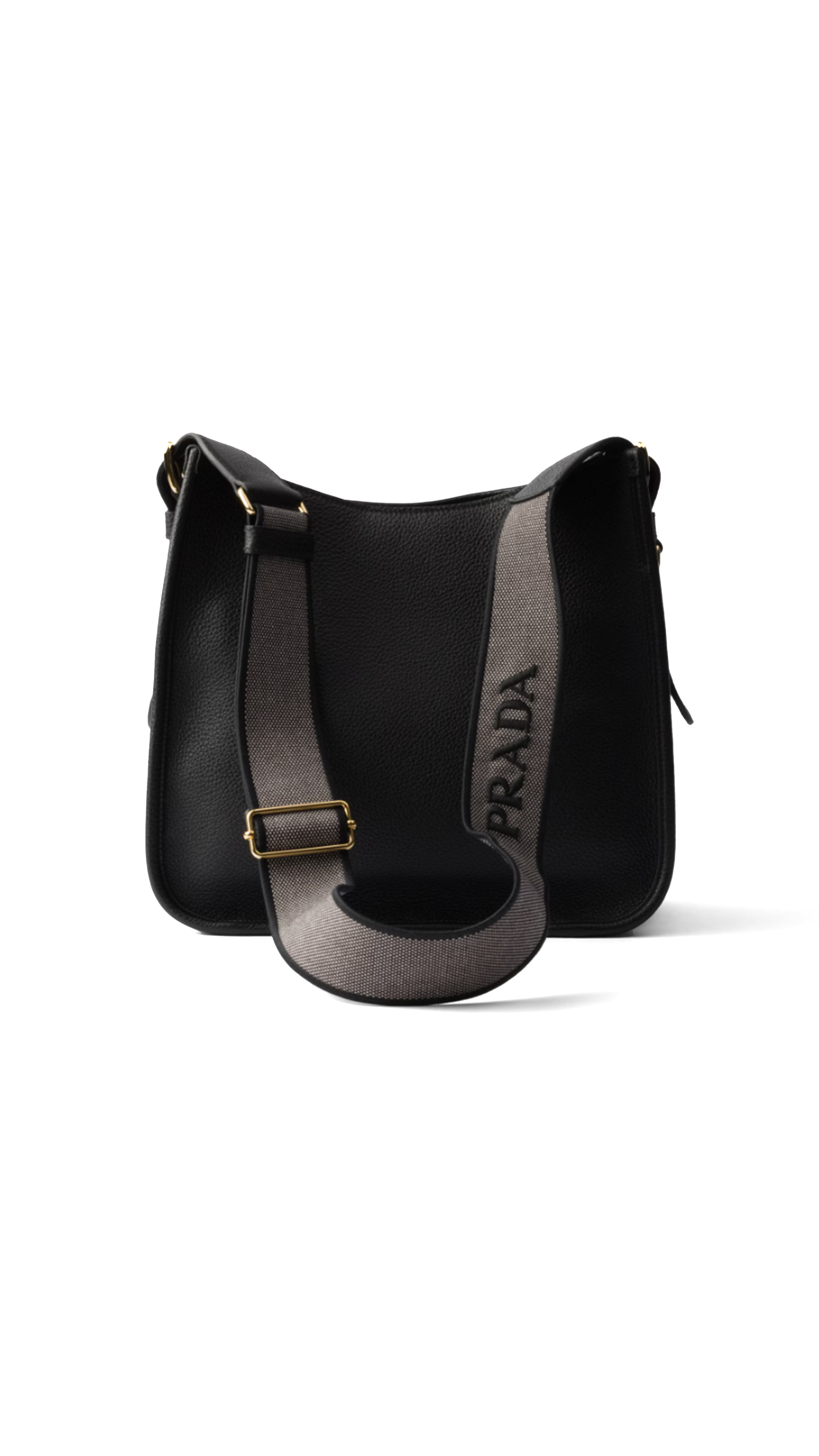 Leather Hobo Bag - Black