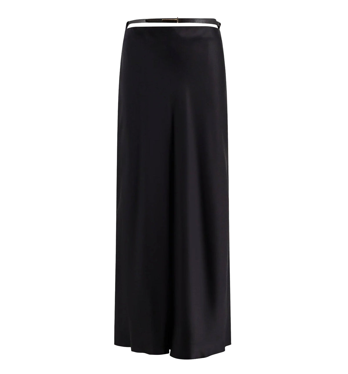 Silk Satin Ankle Length Bias Skirt