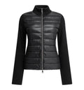 Padded wool cardigan