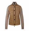 Padded Wool Blend Cardigan