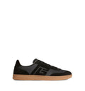 Balmain Swan suede and smooth leather trainers
