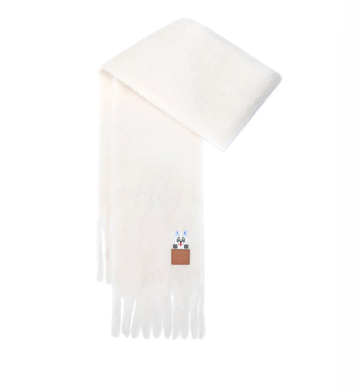 Scarf In Mohair And Wool Blend