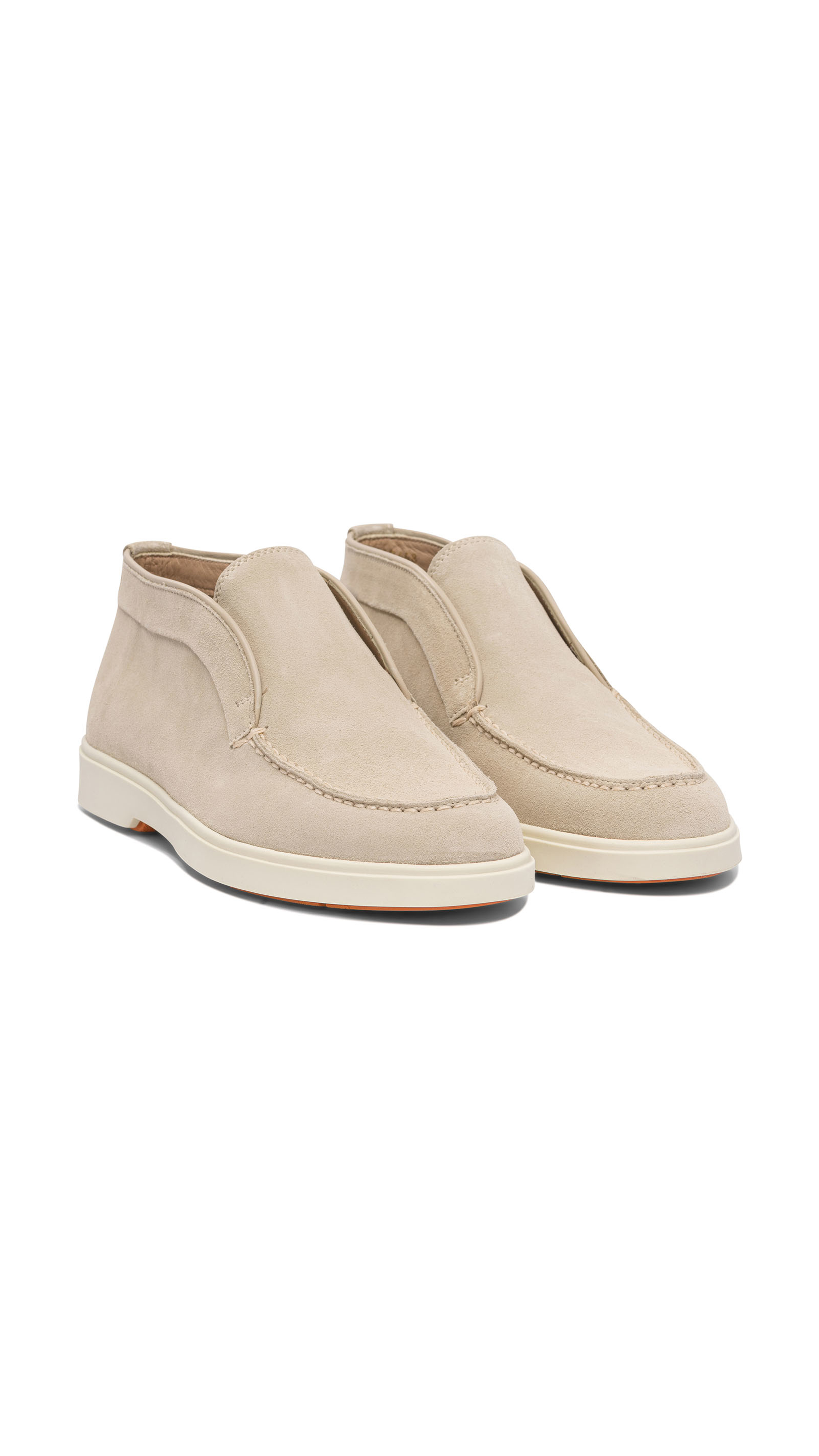 Suede Desert Boots - Beige Pink