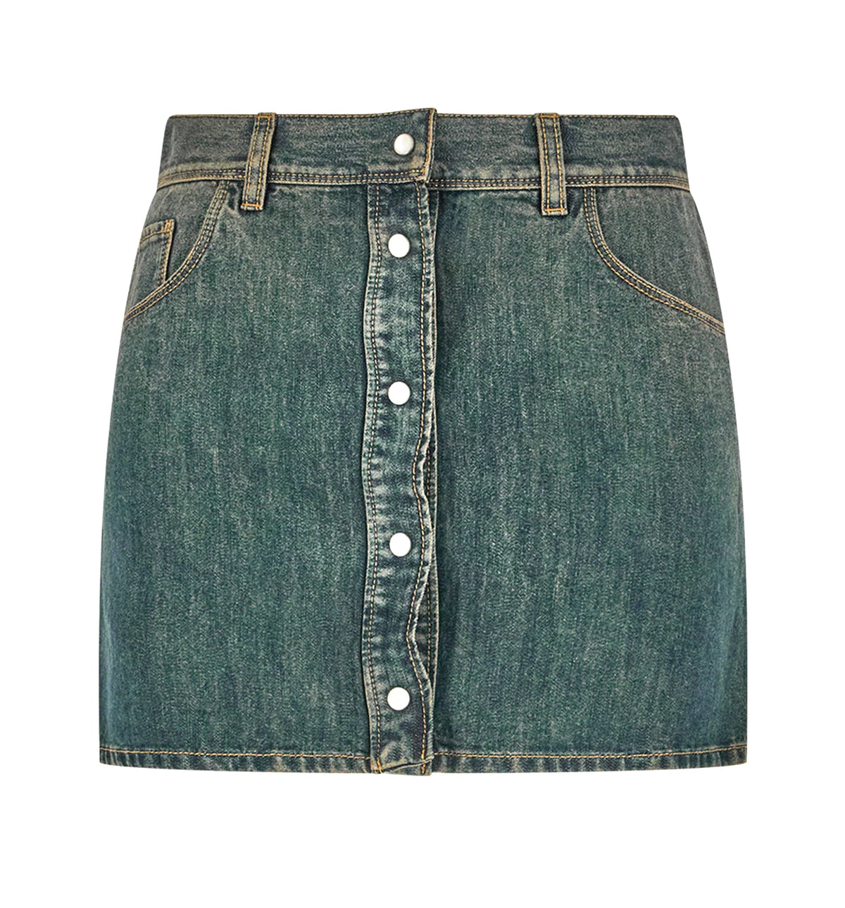 Denim mini skirt